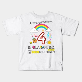 Quarantine 4th Birthday 2020 Kids T-Shirt